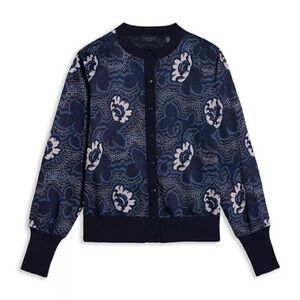 Ted Baker Navy Floral Cardigan
